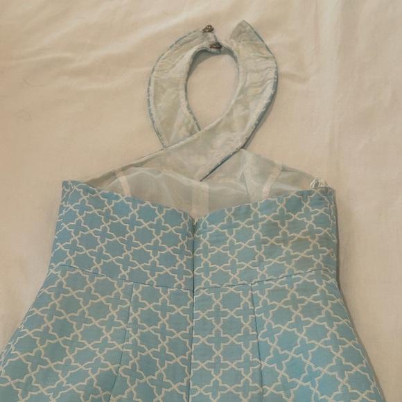 Light Blue Michael Kors Halter Dress - Picture 3 of 8